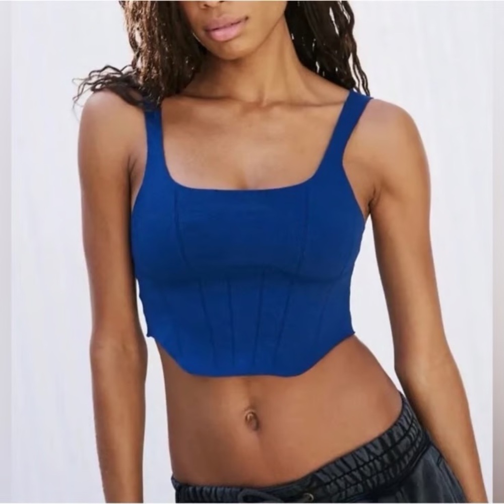 NWOT blue free people‎ strong core corset top